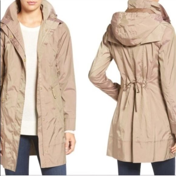 Cole Haan Tan Trench Coat size L - Picture 1 of 12